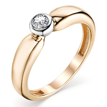 Кольцо, золото, бриллиант, 3129-110